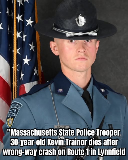 Trooper Kevin Trainor, 30, Killed in Line-of-Duty Wrong-Way Crash on Route 1 in Lynnfield, Massachusetts; Off-Duty Trooper Heading Home After Shift Collides Head-On with Jeep Wrangler